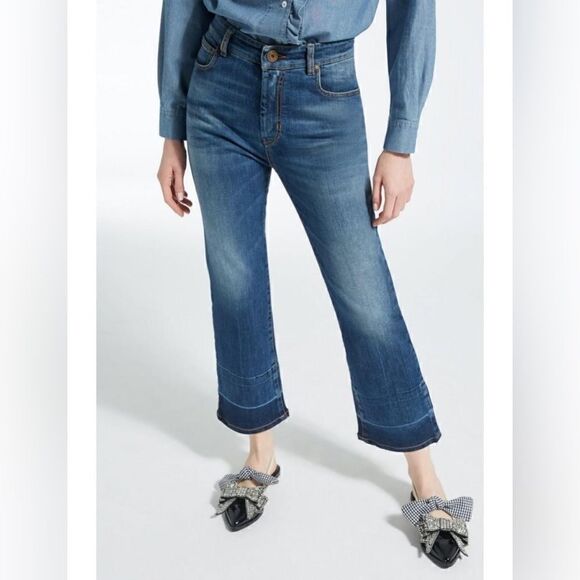 Weekend | Max Mara W22 Cropped Flare Ombré Jeans | 12 - Picture 1 of 7
